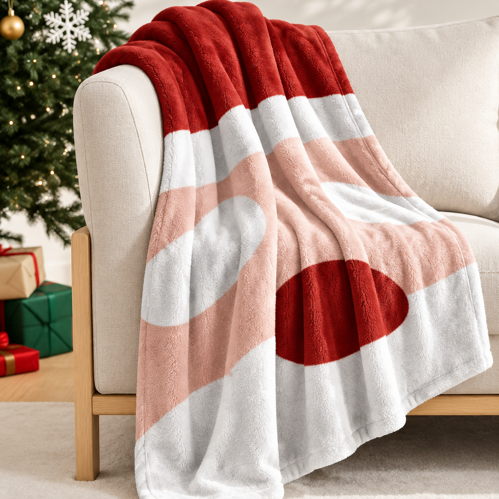Père Noël Géant Rouge & Blanc —  Plaid Noël